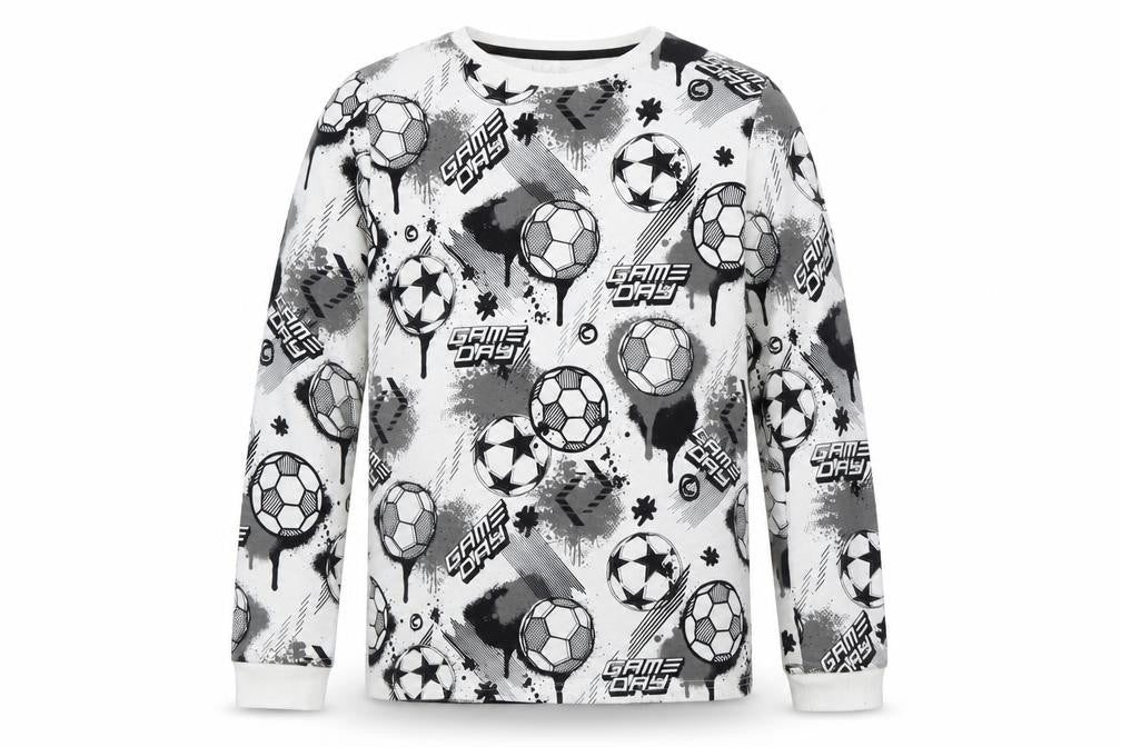 Marks & Spencer Boys Multicoloured Graphic Long Sleeve T-Shirt