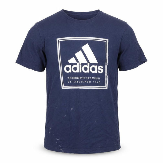 Mens UK Size L adidas Blue  Cotton T-Shirt