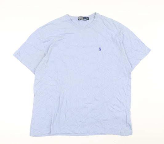 Ralph Lauren Men's Blue Large Crew Neck T-Shirt