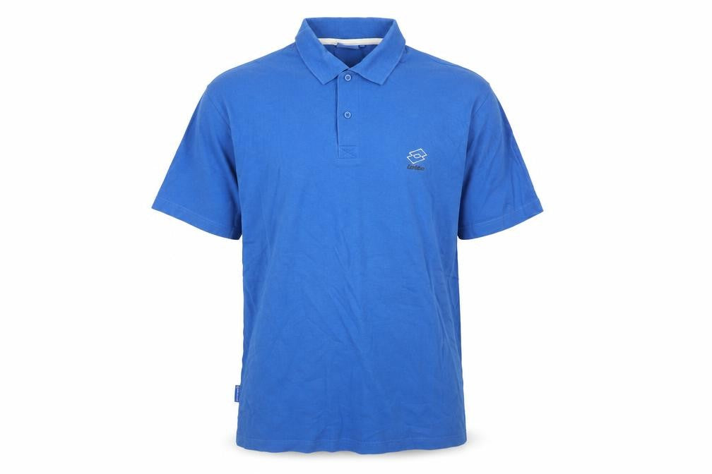 Lotto Men's Blue Polo Shirt XL Cotton Short Sleeve