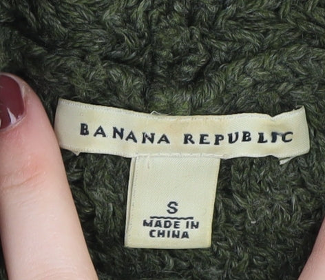 Banana Republic Women's Green Wool Cowl Neck Pullover S
