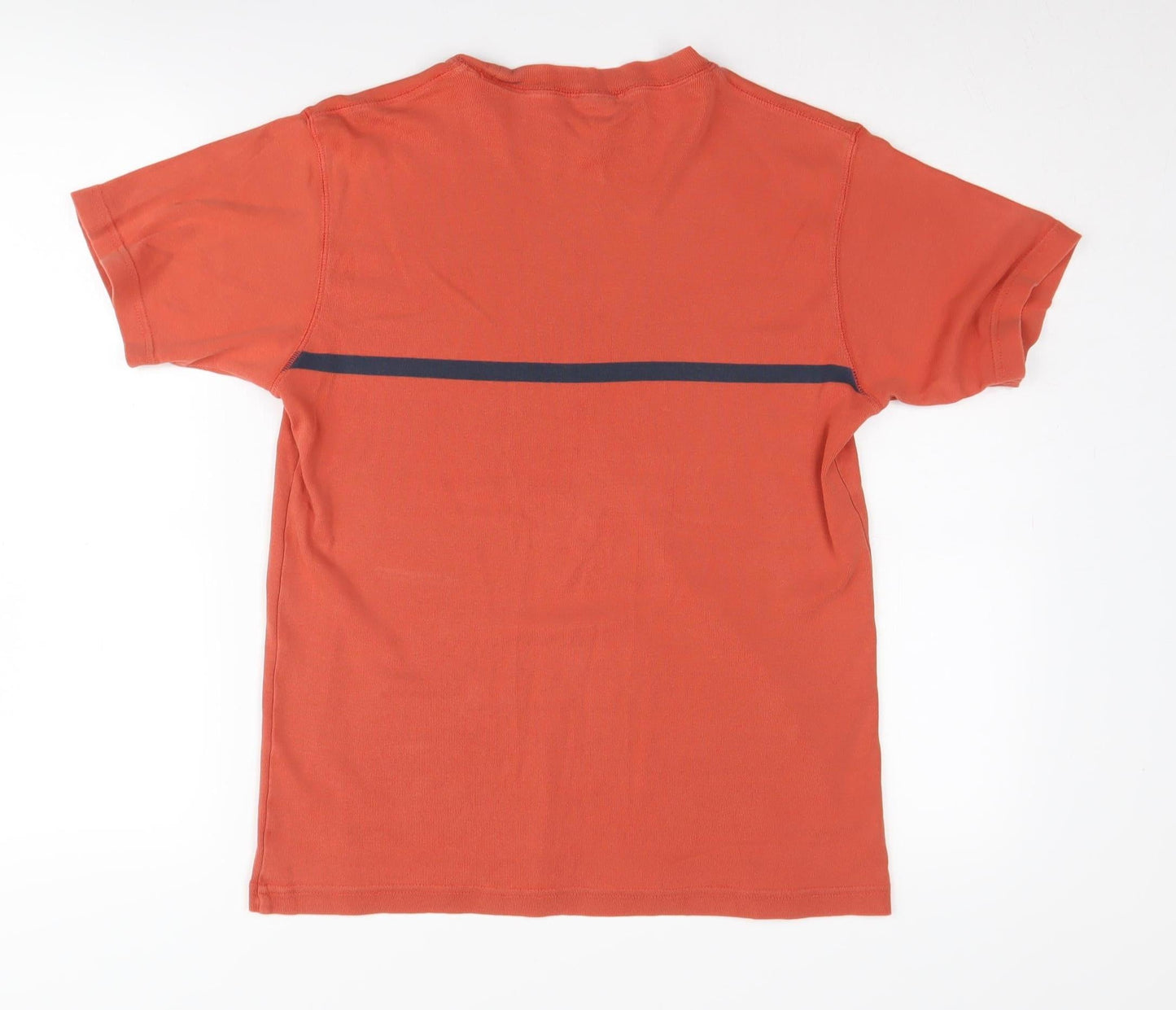GAP Men's Orange Cotton T-Shirt, Size S, Crew Neck
