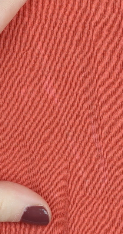 GAP Men's Orange Cotton T-Shirt, Size S, Crew Neck