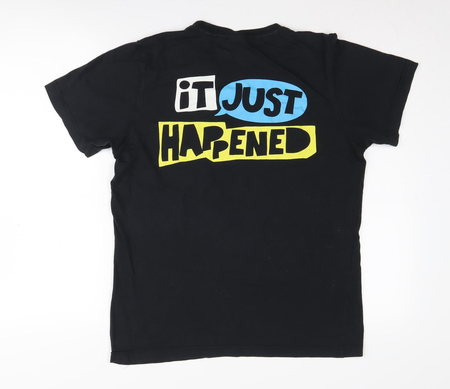 Adidas Unisex Black Quote T-Shirt, Size S, 100% Cotton