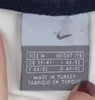 Nike Unisex White Ringer T-Shirt M - Casual Fit