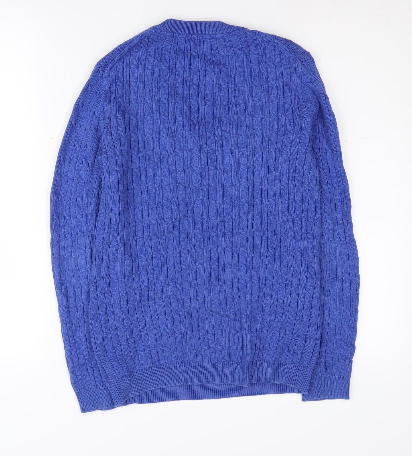 Crew Clothing Women's Blue V-Neck Jumper Size 10