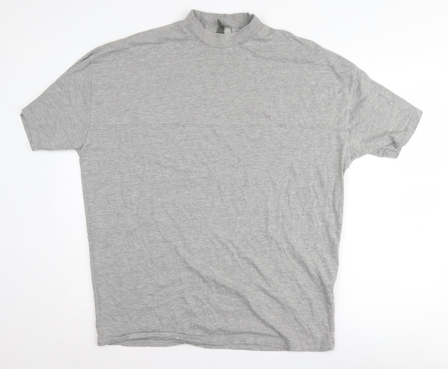 ASOS Men's Grey Crew Neck T-Shirt - Size S
