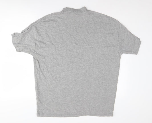 ASOS Men's Grey Crew Neck T-Shirt - Size S