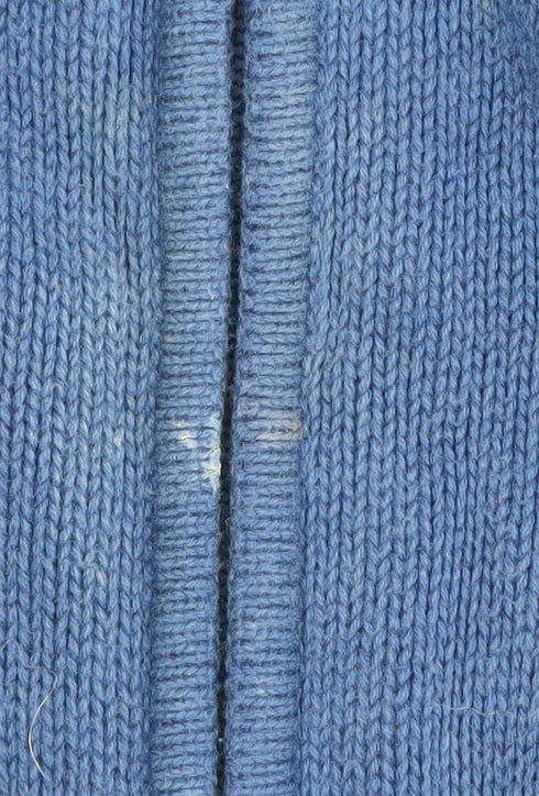 Bm Collection Women's Blue Full Zip Cardigan M
