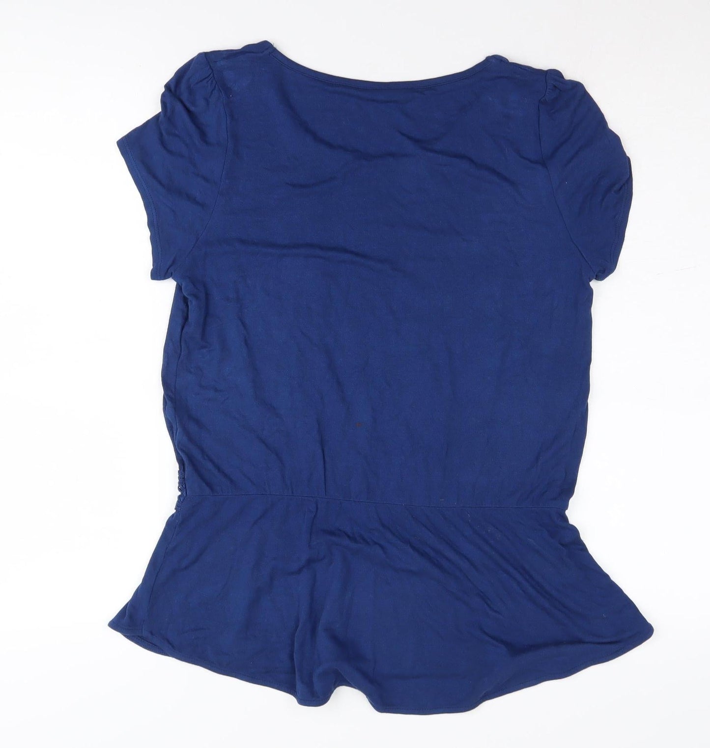 Marks and Spencer Women's Blue Blouse, UK 10, Short Sleeve