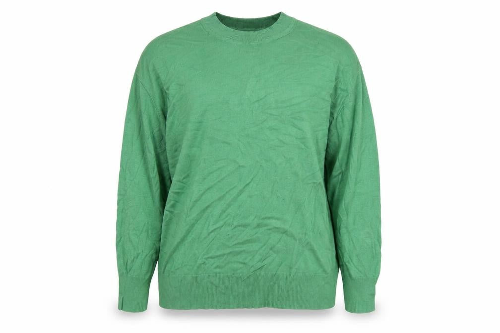 Marks and Spencer Women's Green Crew Neck Pullover L