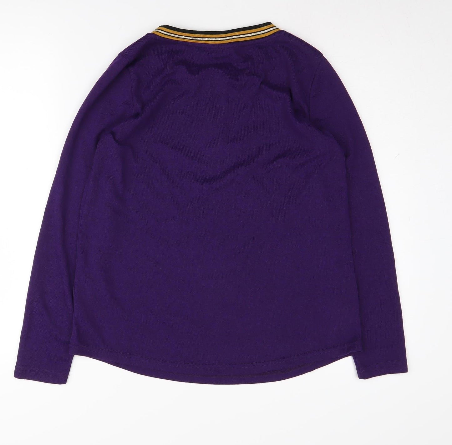 Fransa Women's Purple Pullover Crew Neck Jumper Size S