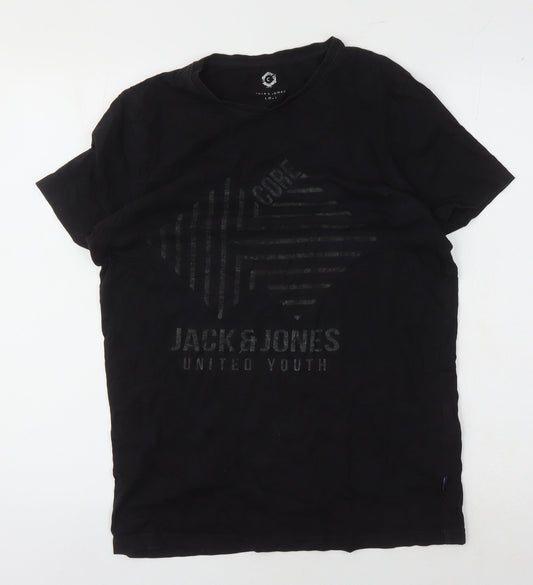 Jack & Jones Men's Black M Logo T-Shirt