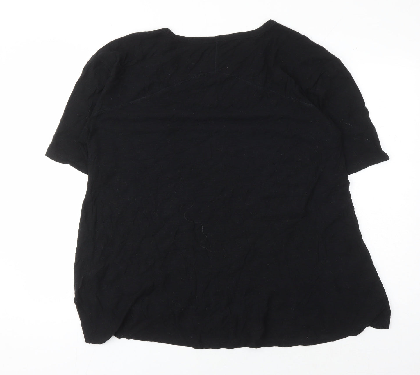 GAP Mens Black Crew Neck XLT T-Shirt Short Sleeve
