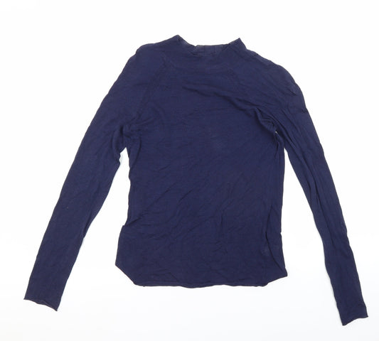 Oliver Bonas Women's Blue Long Sleeve Basic Blouse