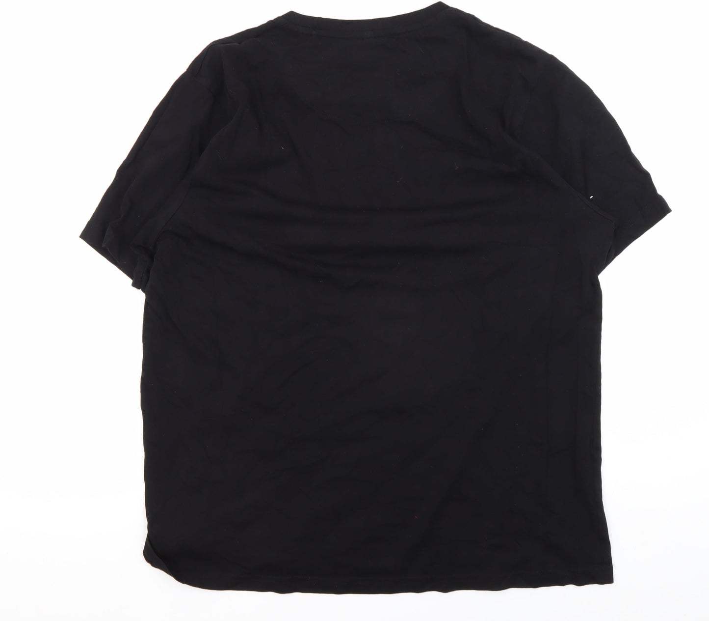 Denim & Flower Black T-Shirt, Unisex, Size 16, Love Wins