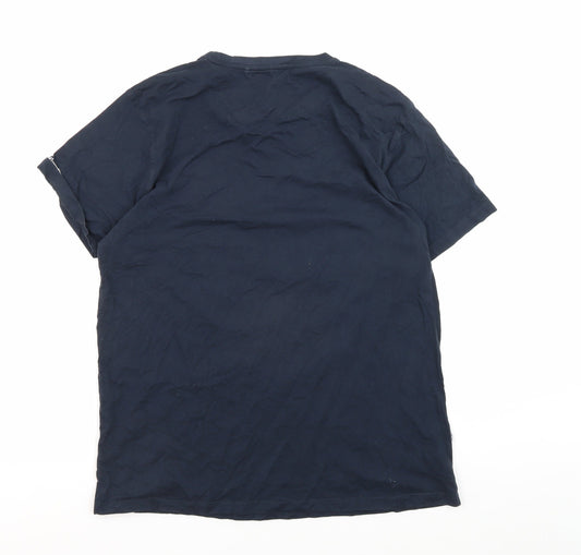 Lambretta Men's Blue XL Retro Graphic T-Shirt