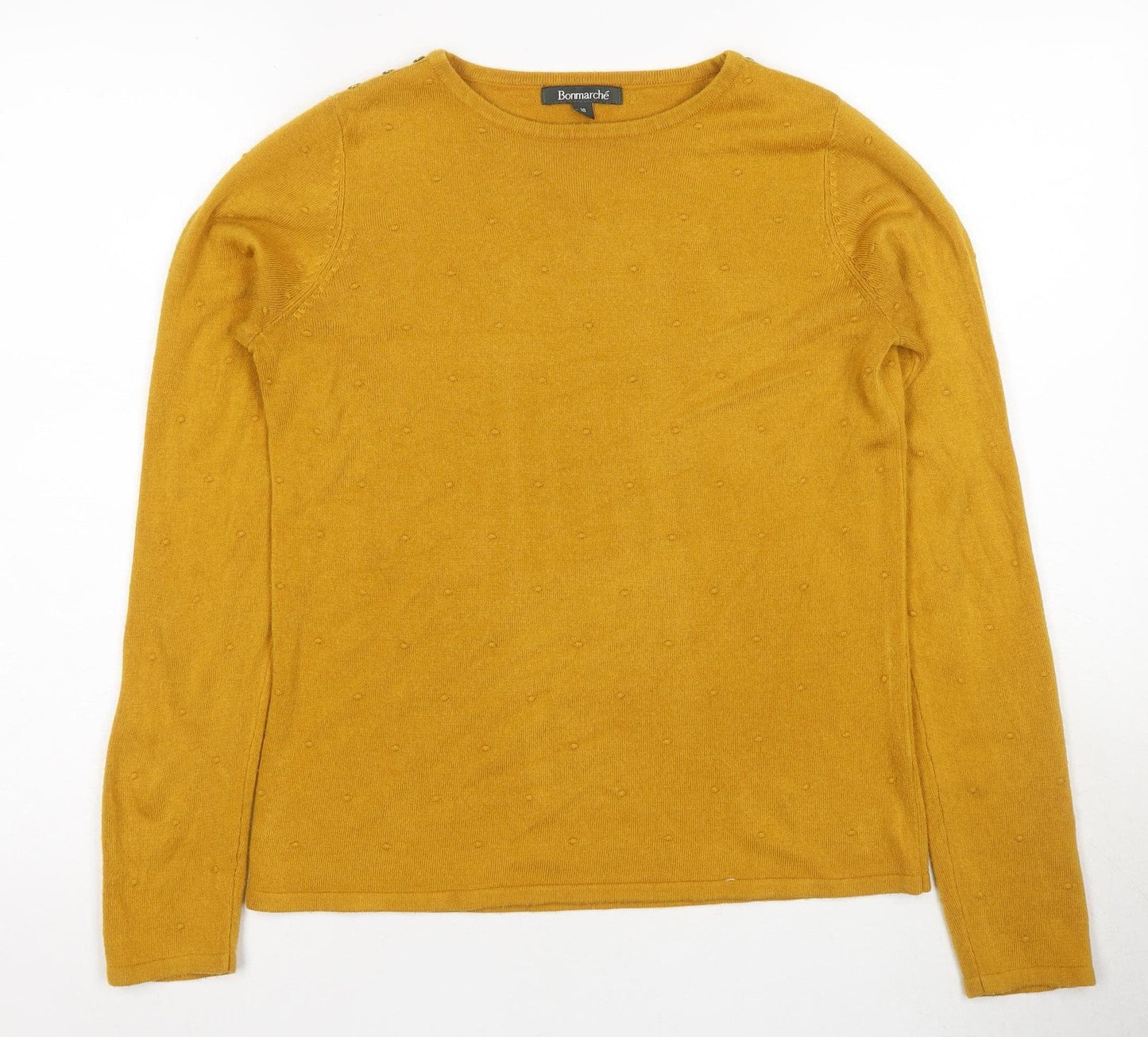 Bonmarche Women’s Gold Pullover Jumper Size 10