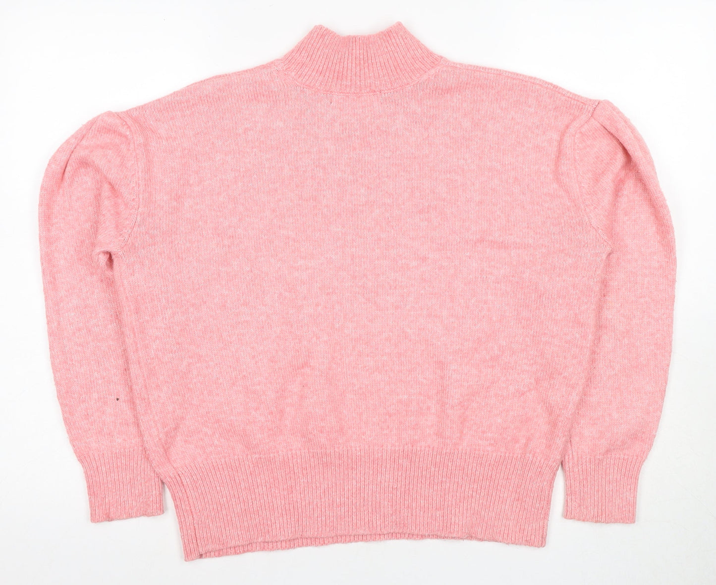 Marks and Spencer Women's Pink High Neck Pullover Jumper M