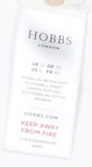 Hobbs Women's Ivory Polka Dot Blouse Size 12
