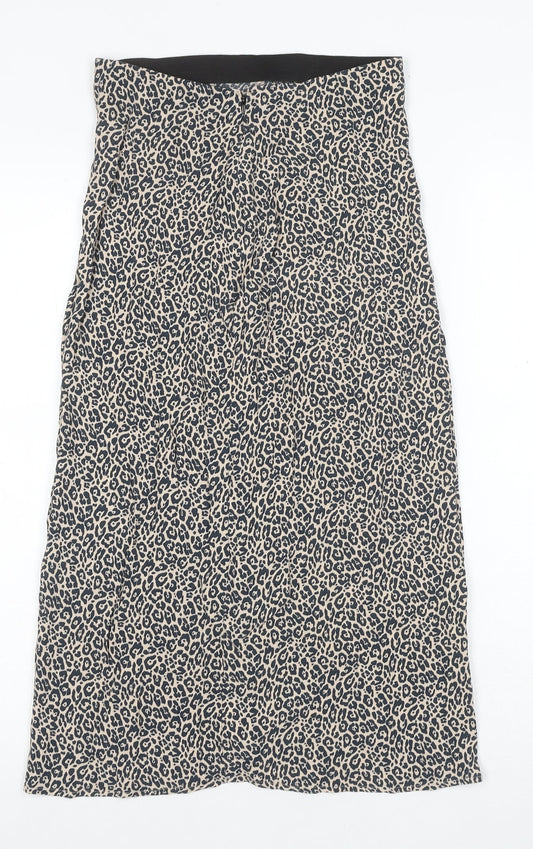 American Eagle Women's Beige Animal Print Skirt XS