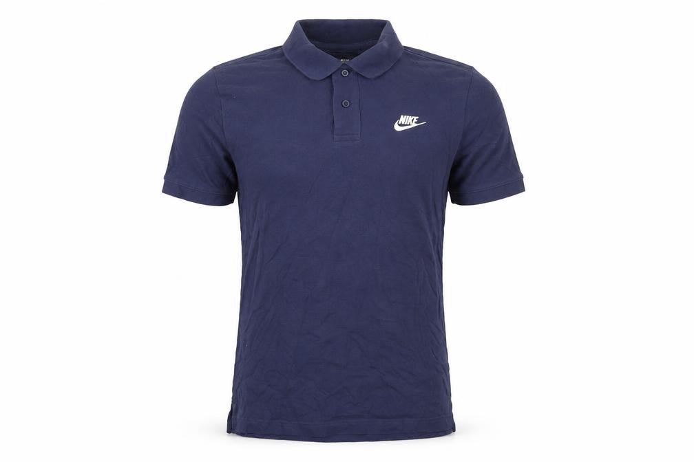 Nike Men's Blue Small Cotton Polo Shirt