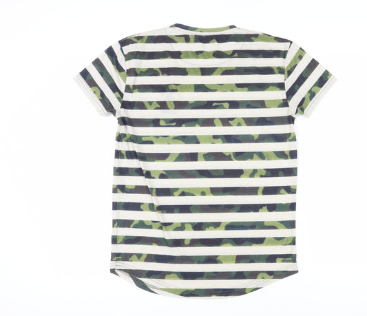 ZeroSeven Men's Camouflage Stripe T-Shirt Size S
