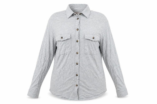 Womens UK Size 12 Boden Grey Cotton Blend Button-Up