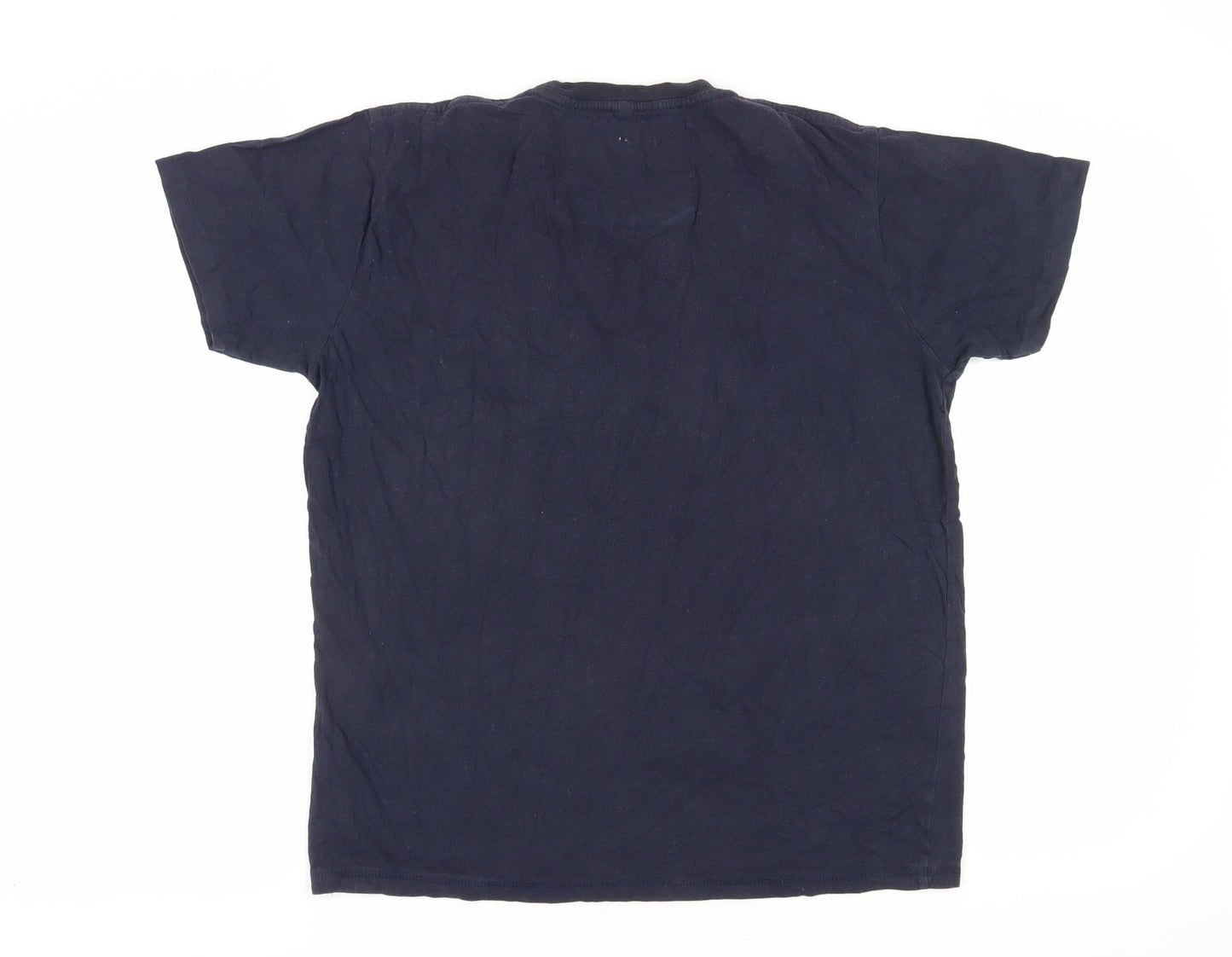 Jack and Jones Men's Blue 2XL Retro Graphic T-Shirt