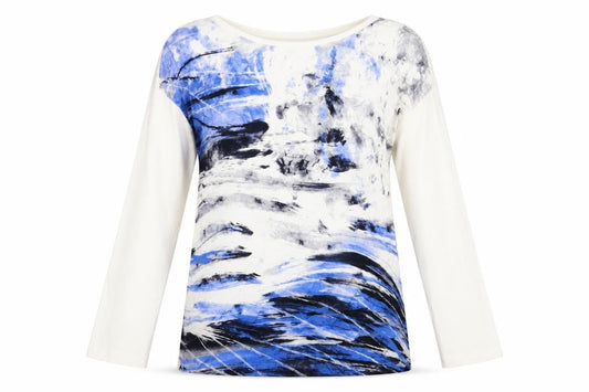 Womens UK Size 14 Betty Barclay Multicoloured Cotton Blend T-Shirt