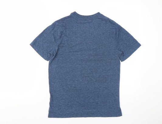Gap Men's Blue V-Neck Short Sleeve T-Shirt XS