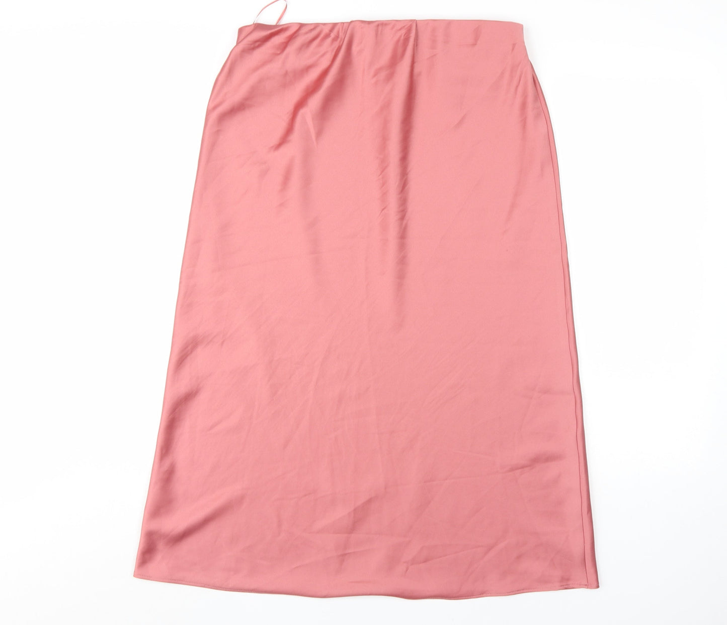 Warehouse Women's Long Pink Pencil Skirt, Size 14