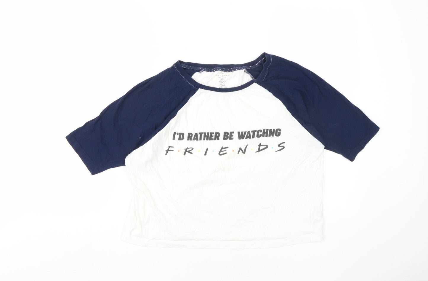 Friends Unisex Ringer T-Shirt, M, 3/4 Sleeve