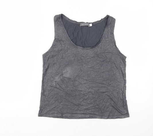 Mint Velvet Women's Grey Scoop Neck Tank Top Size 12
