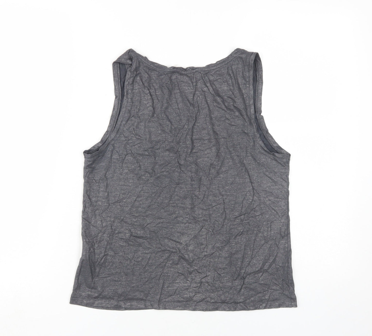 Mint Velvet Women's Grey Scoop Neck Tank Top Size 12