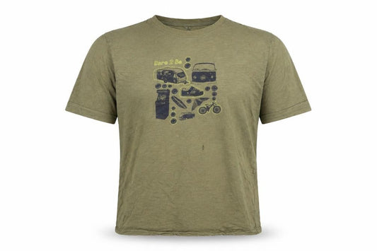 Dare 2b Men's Green Graphic Print Cotton T-Shirt XL