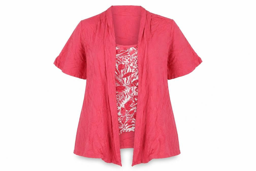 Marks and Spencer Women's Red Floral Tunic Blouse Size 18