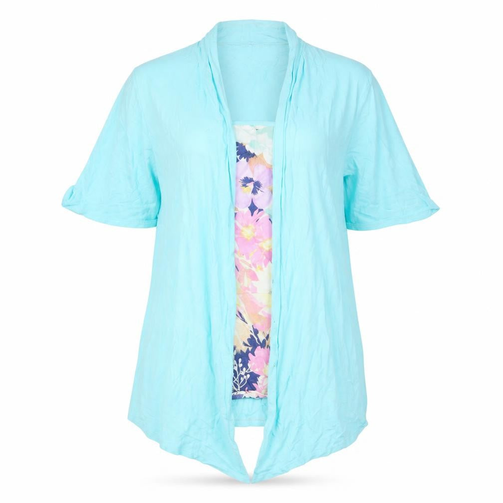 Marks and Spencer Women's Blue Floral Blouse Size 12