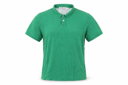 Topman Men's Green M Polo Shirt Regular Fit