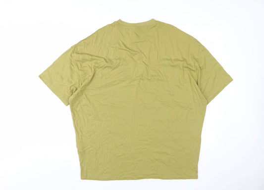 ASOS DESIGN Men's Green Cotton T-Shirt, Medium, Classic Style