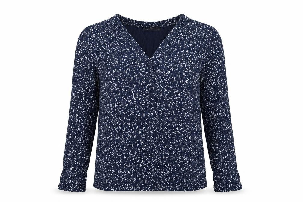 Marks and Spencer Women's Blue Floral Blouse Size 12