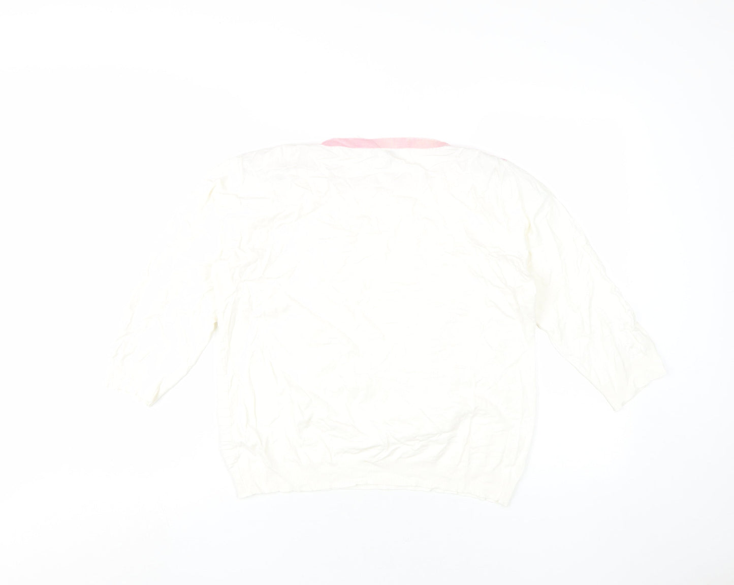 Mudflower Women's Ivory Jumper L 3/4 Sleeve