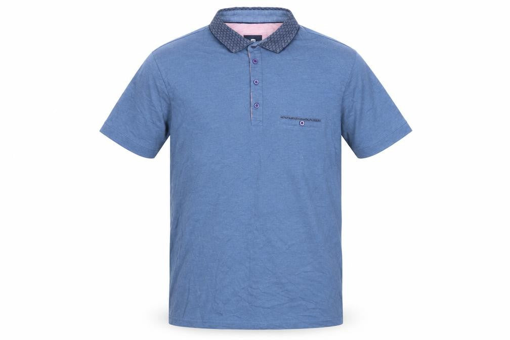 Steel & Jelly Men's Blue Polo Shirt M, Short Sleeve Casual