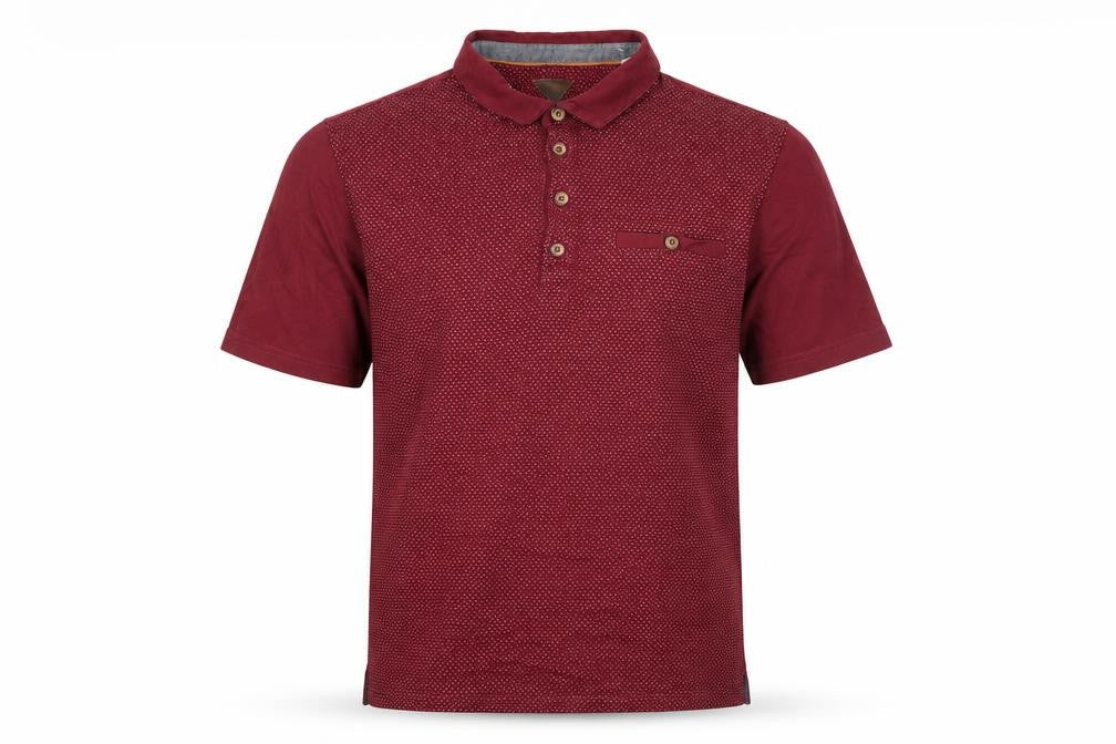 Silver Eight Men's Red Polo Shirt M Short Sleeve