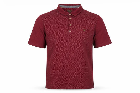 Silver Eight Men's Red Polo Shirt M Short Sleeve