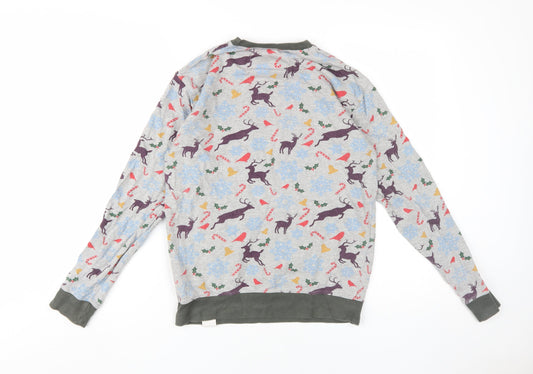 Soulstar Unisex Grey Christmas Sweatshirt M