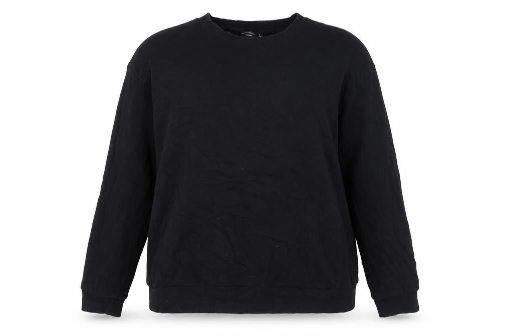 Front view of ASOS Women's Black Pullover Sweatshirt, size 14