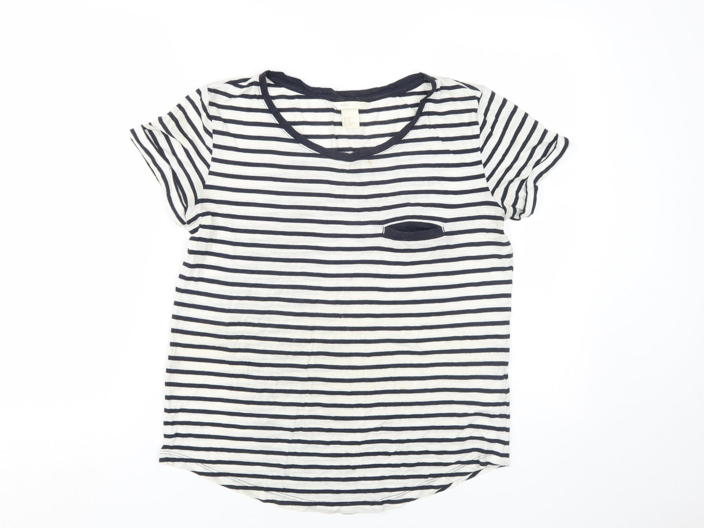 H&M Women's Striped Basic T-Shirt XS