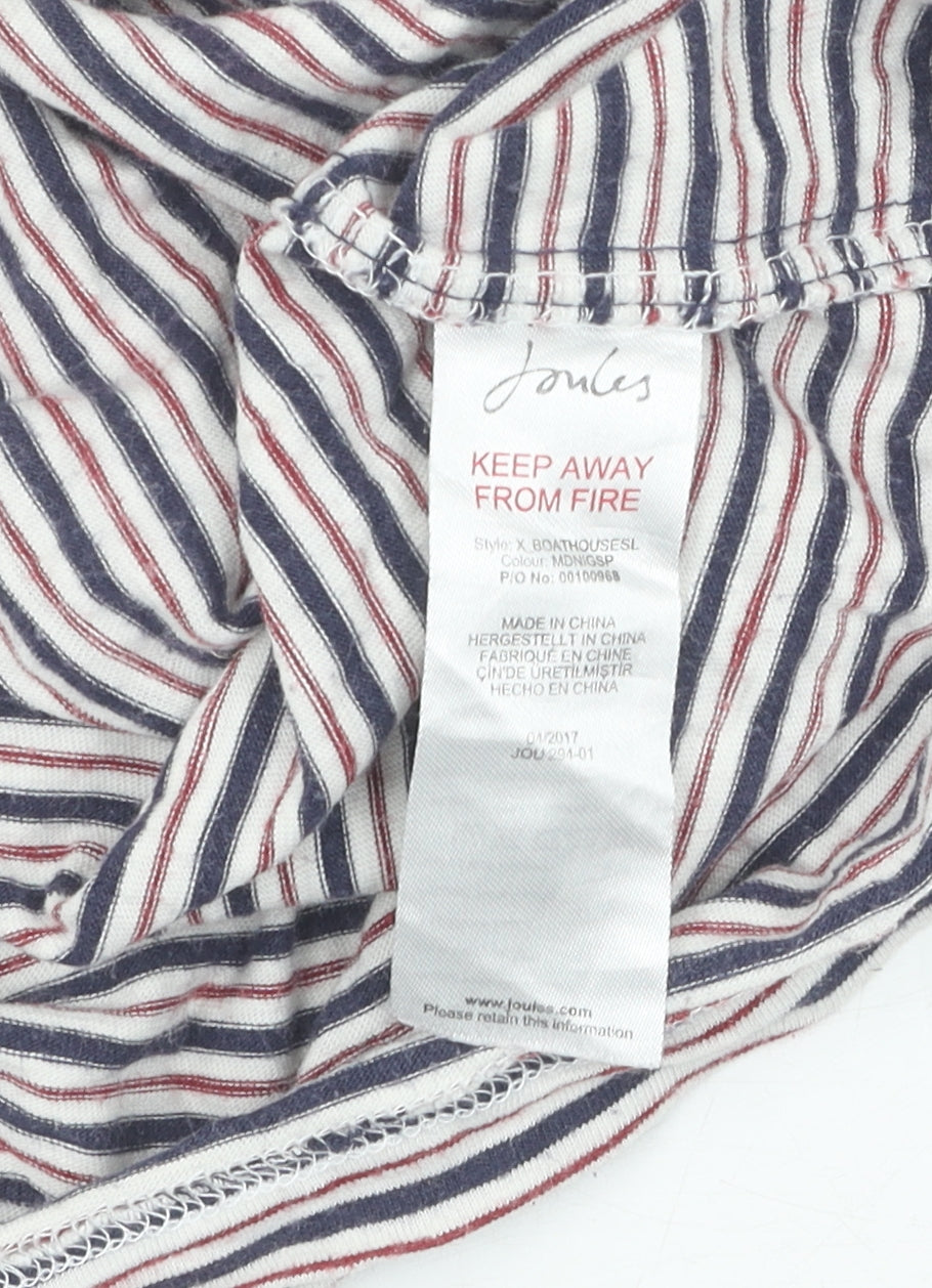 Joules Women's Multicoloured Striped T-Shirt Size S