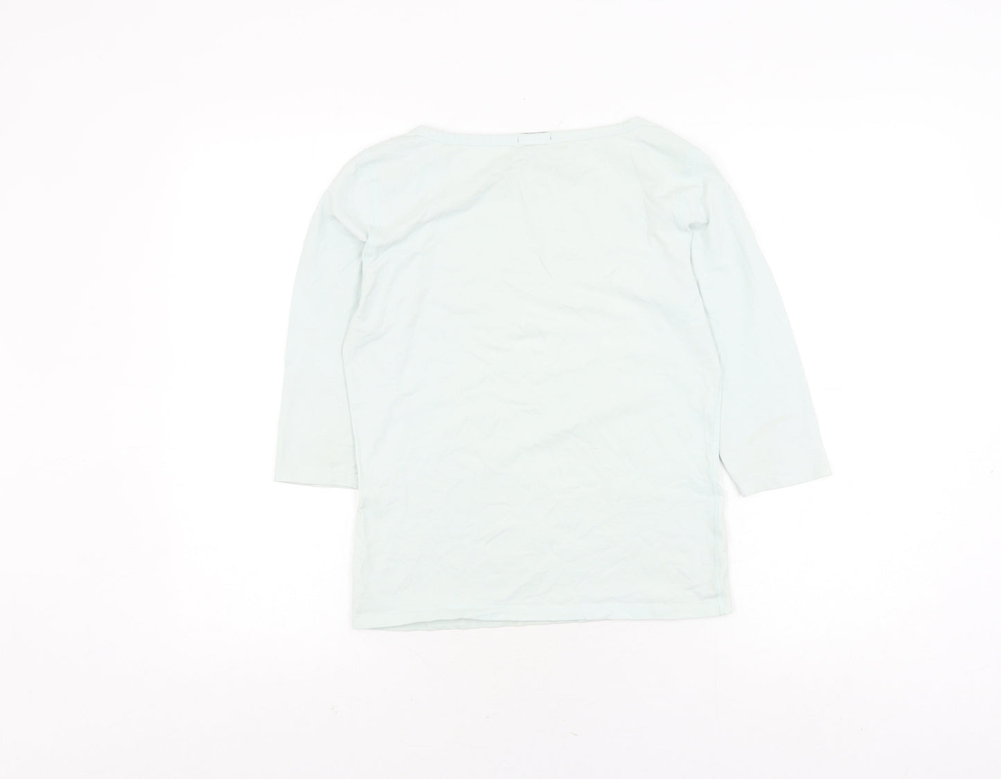 GAP Women's White T-Shirt Size S 3/4 Sleeve Classic